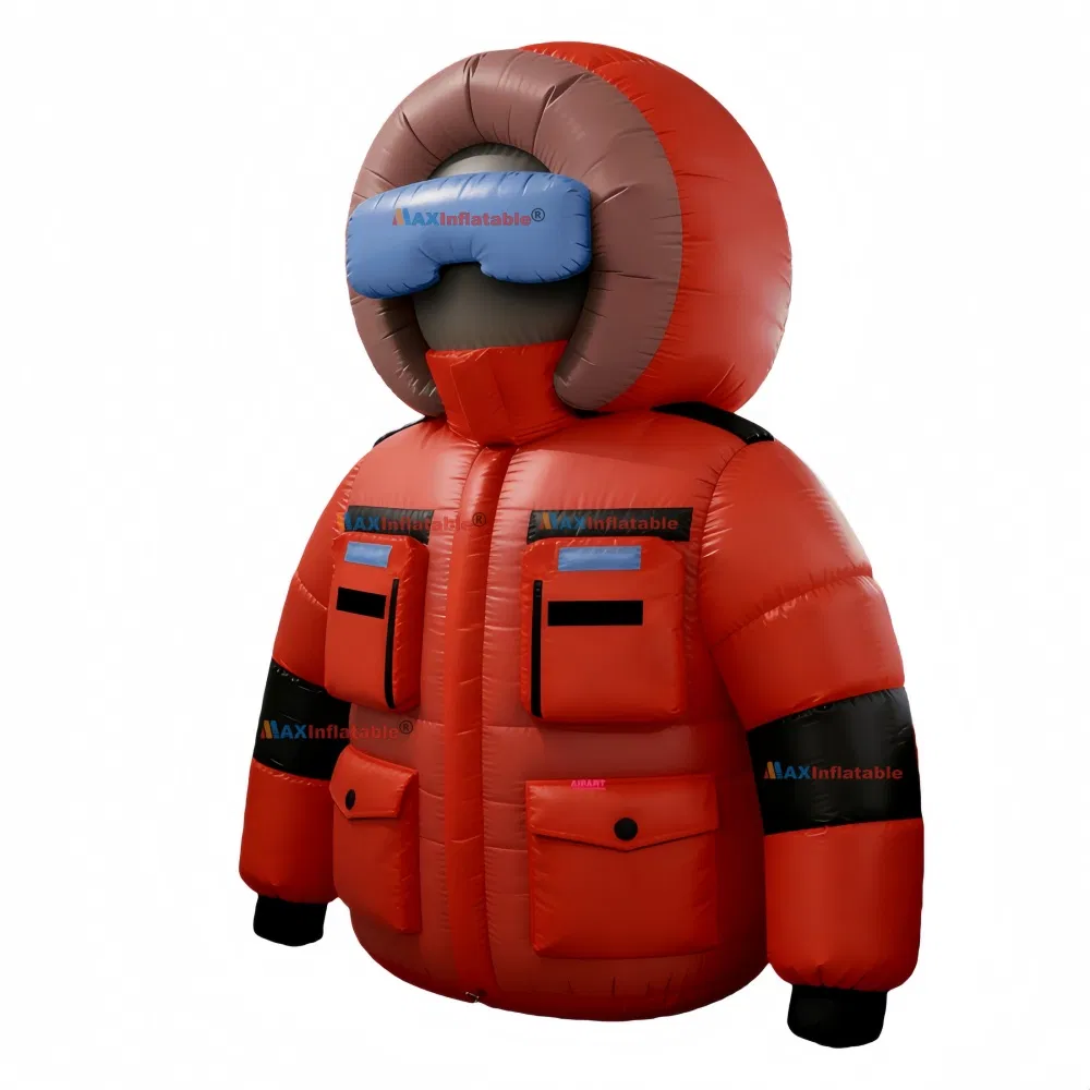Giant Advertising Promotional Custom Inflatable Down Jackets Clothes Model for Advertising