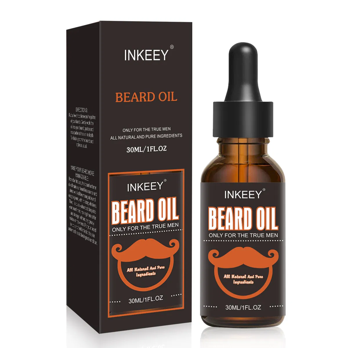 Natural Beard Care Growth Oil Customized Men Beard Styling Organic Beard Growth Oil