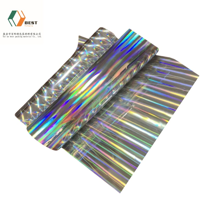 12mic Holographic Film Rainbow Pattern Pet Foil