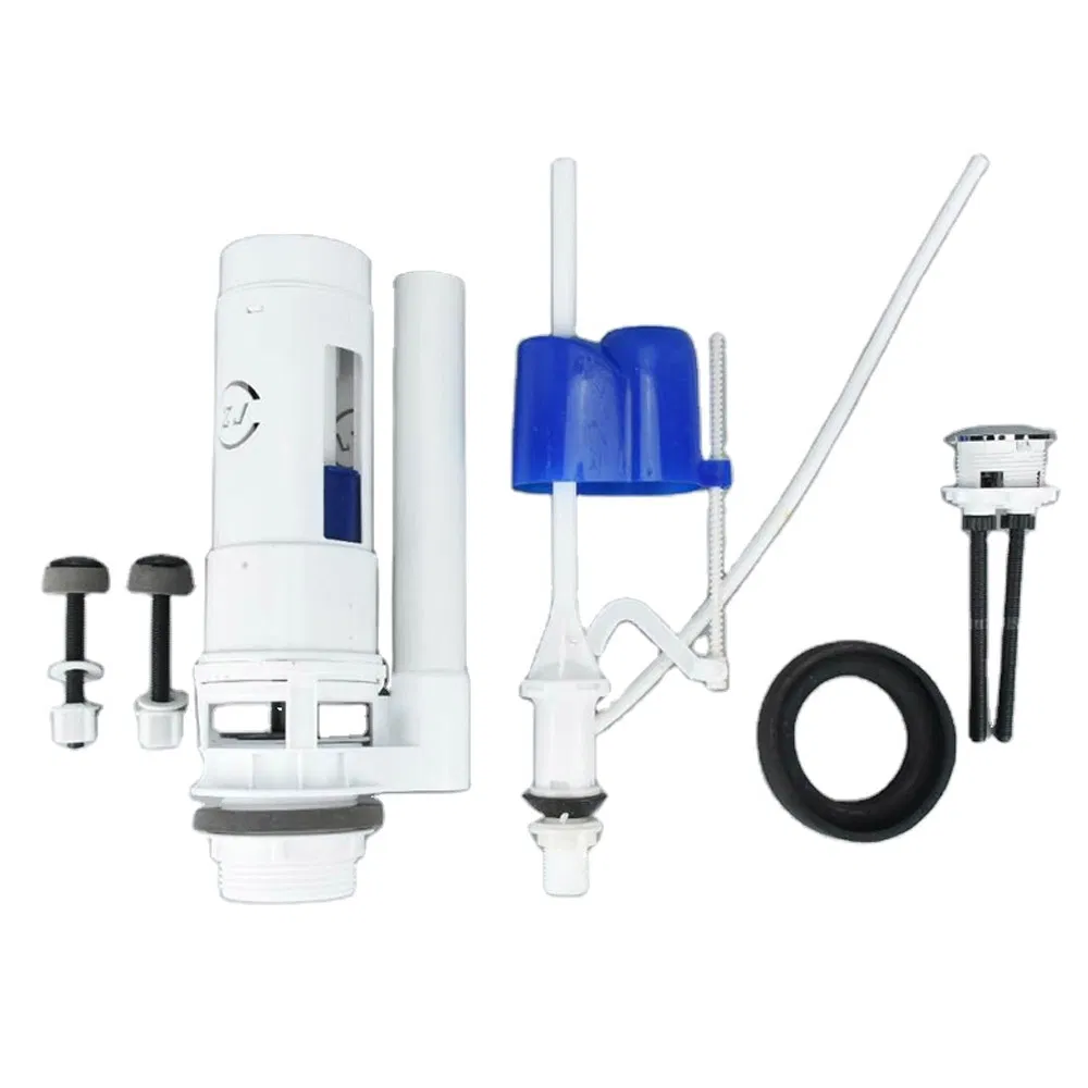 Hot Sales Two-Pieces Toilet Tank Flush Valve with Dual Press Button 3/6L Bathroom Squatting Pan Cistern Standard Fitting