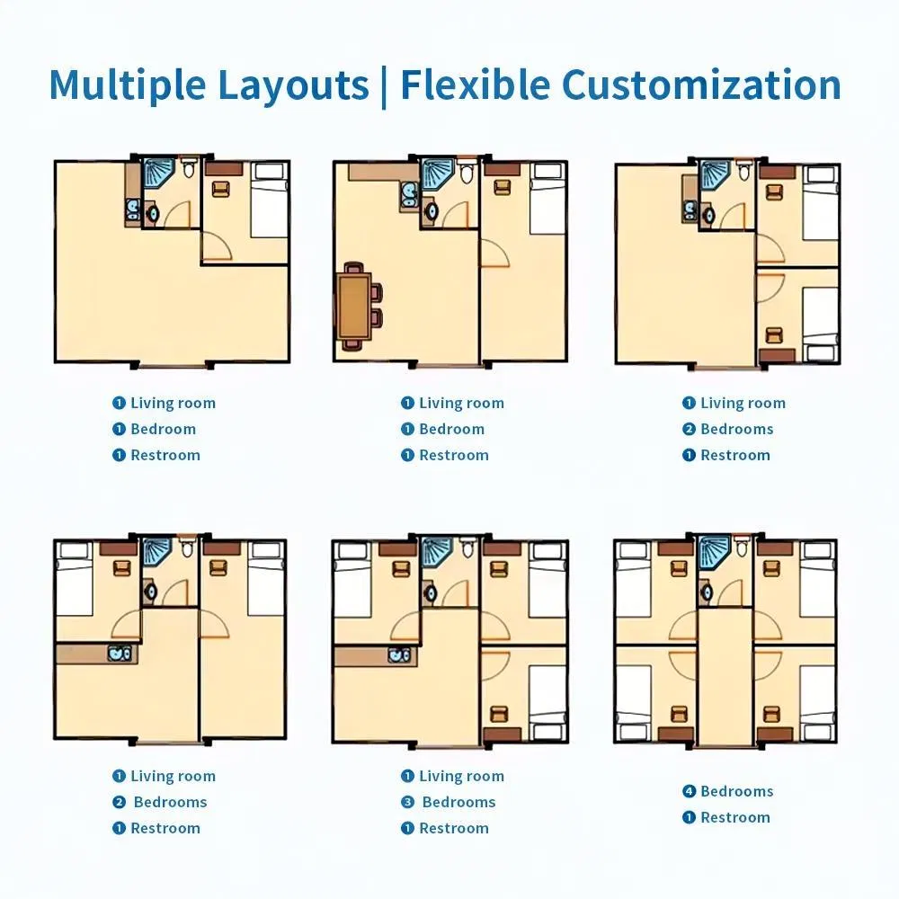 Low-Cost Expandable Casa Prefab House for Family & Office Use