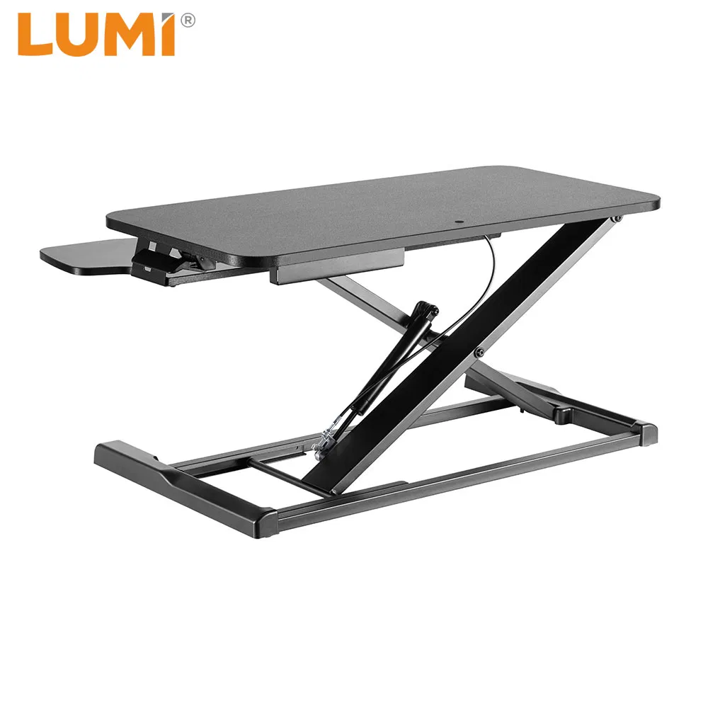 Wholesale Customizable Office Computer Laptop Riser Standing Desk Converter with Keyboard Tray