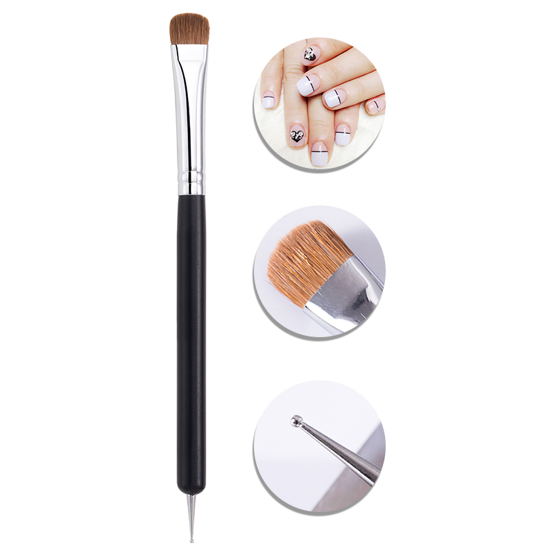 Guyo Top Quality Duel End 100% Kolinsky French Dotting Nail Brush