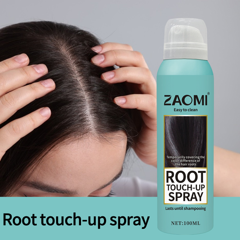 Temporary Hair Color Spray for Gray Coverage Root Touch-up Spray Black Hair Spray