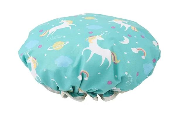 Custom Waterproof Bath Baby Kids Woman Luxury Plastic Shower Cap