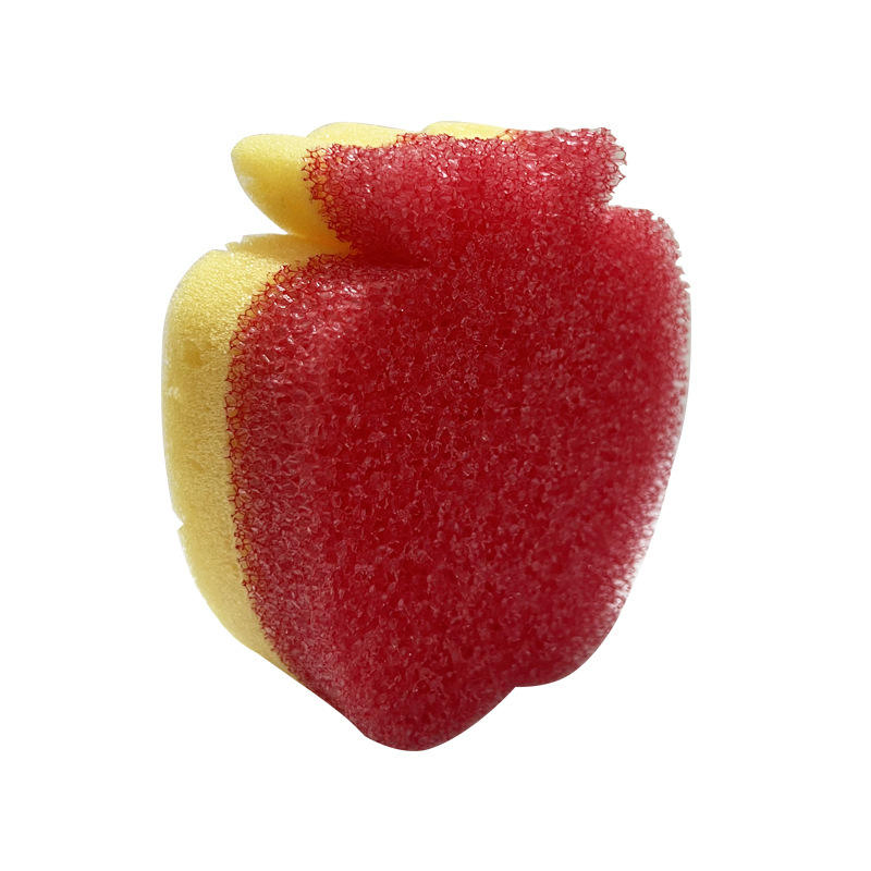 Fruit Scrubz Apple Shape Cleaning Sponge Dual Texture Household Kitchen Clean Scourer Sponge Pads