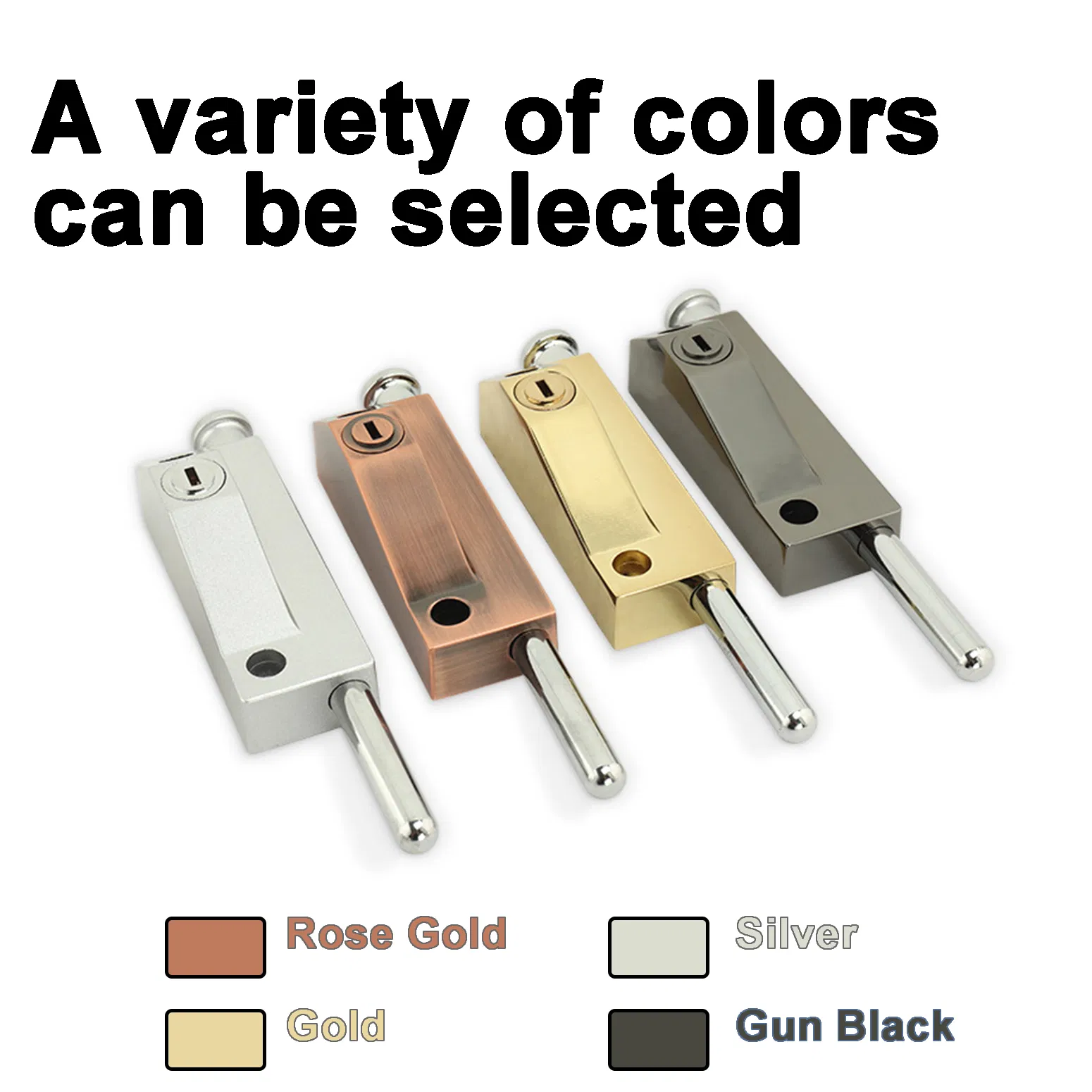 Zinc Alloy Floor Ground Security Safety Hotel Office Building Apartment Wooden Door Metal Door Revolving Spring Bolt Door Lock