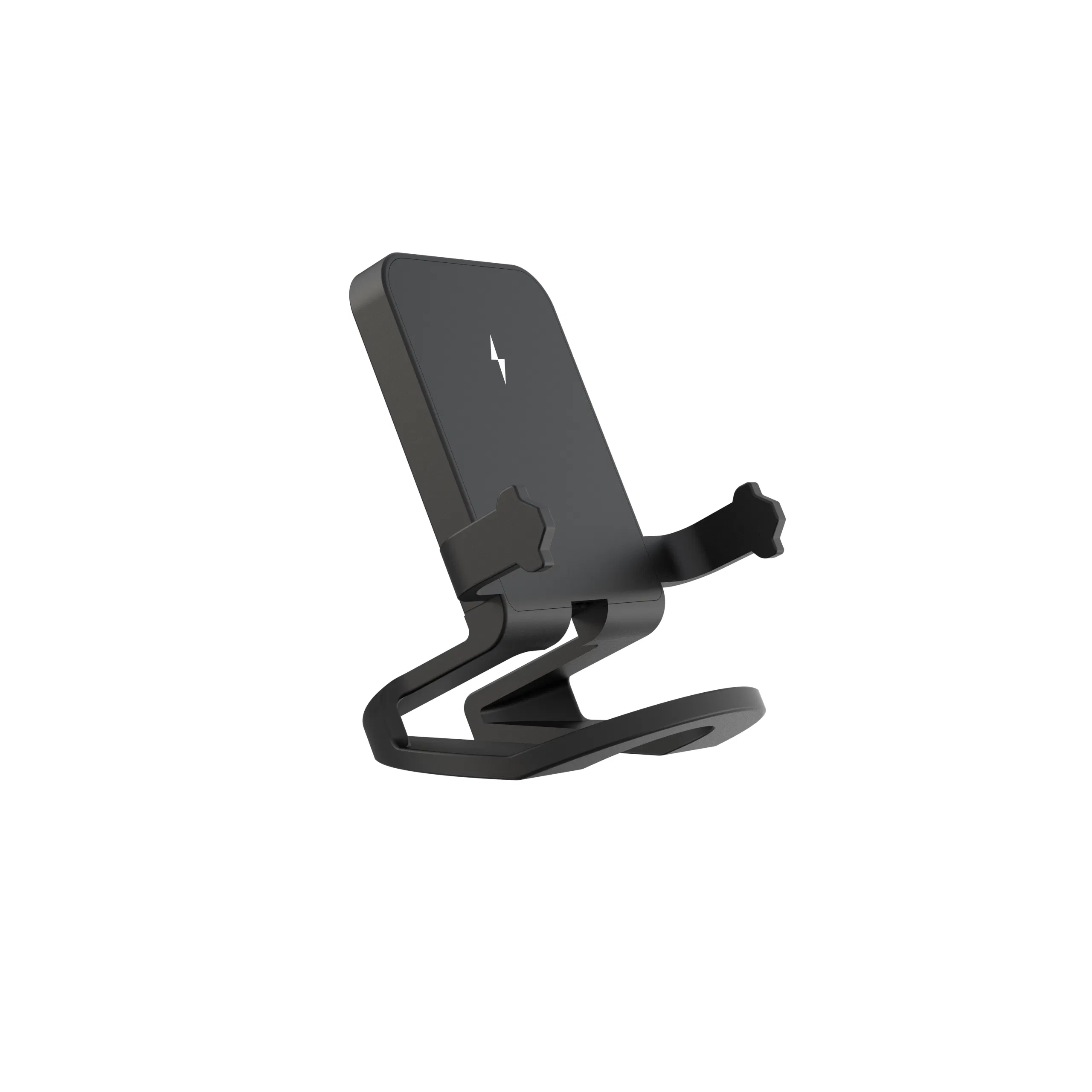 Mobile Phone Use Desktop Vertical Black Wireless Charger 15W
