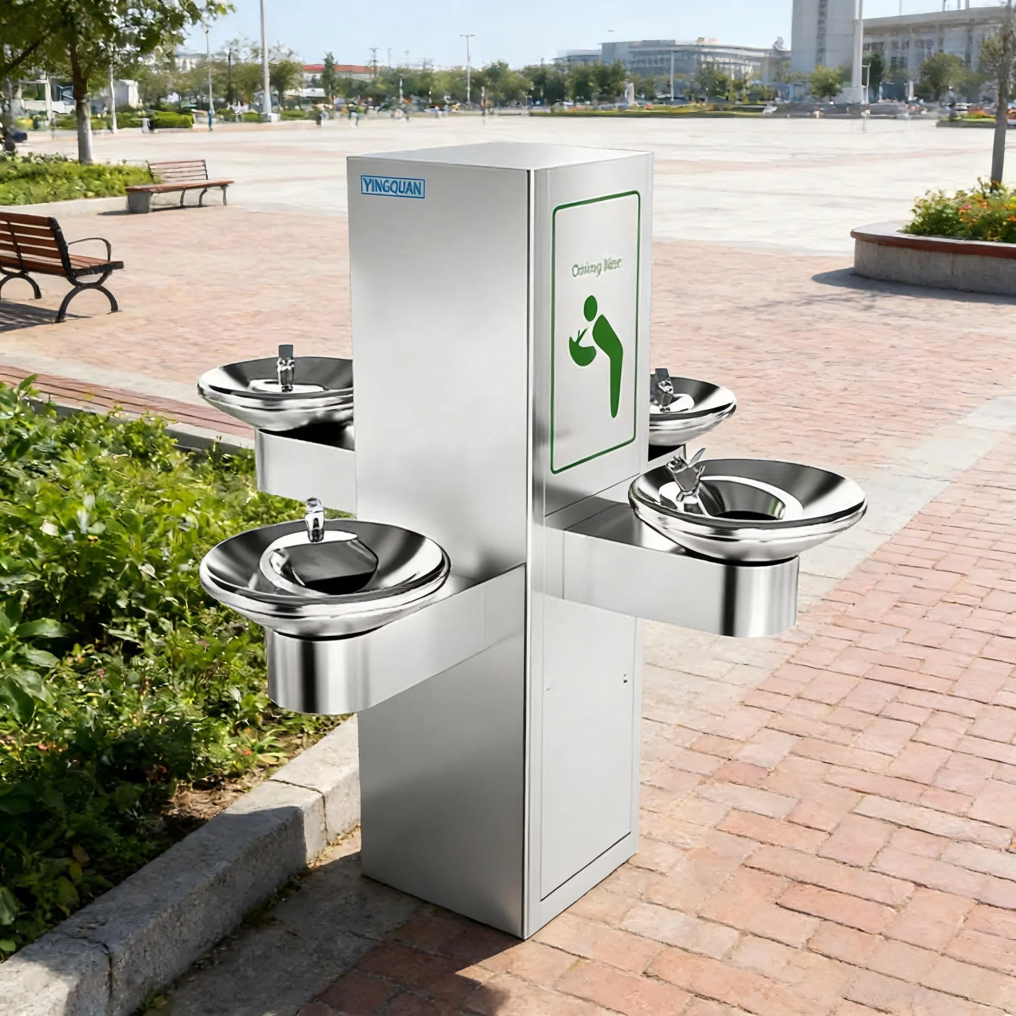 Outdoor Automatic Drinking Fountain Vertical Drinking Fountain Water Purifier Filter Dispenser