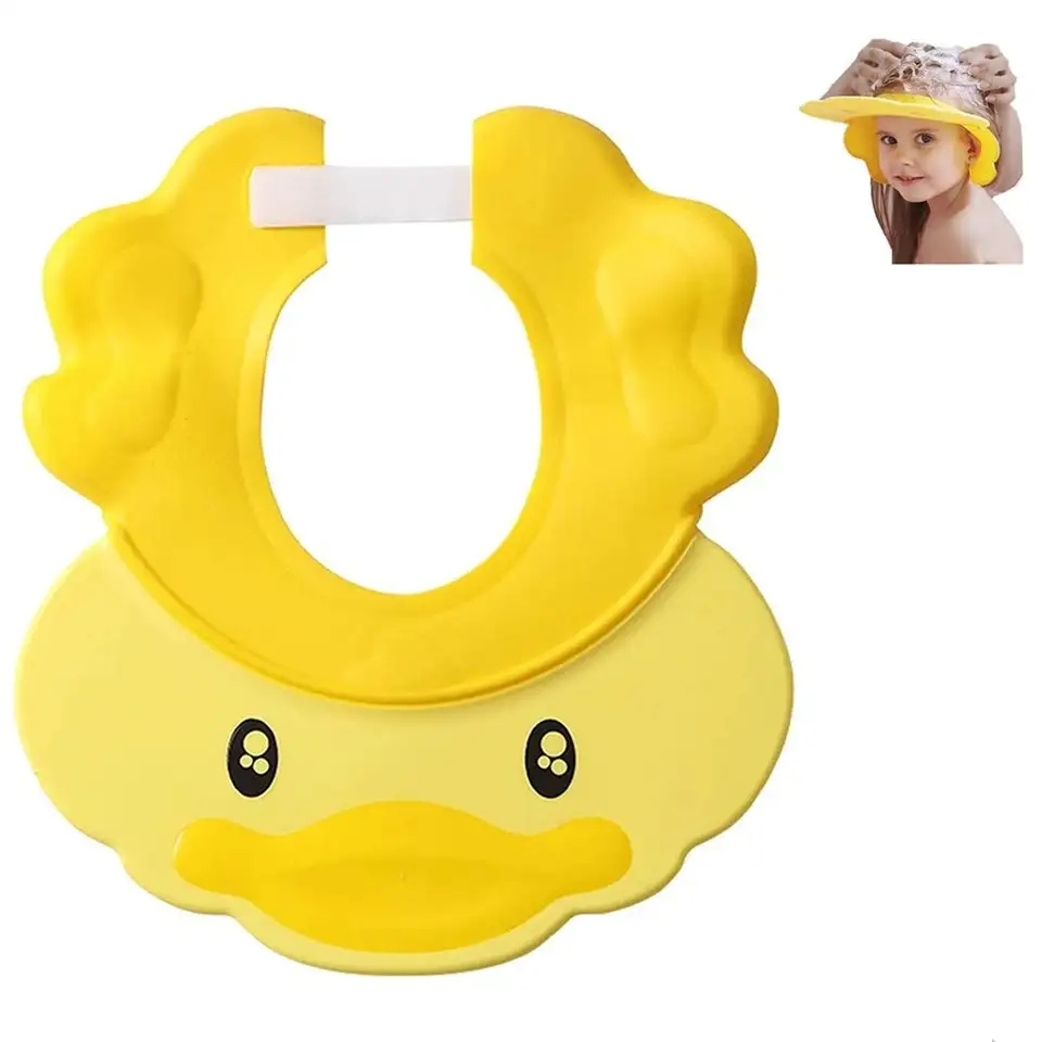 Shower Bath Silicone Cap Soft Adjustable Head Protector Shampoo Cap