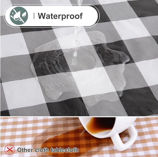 Spring and Summer Table Cloth Rectangle Waterproof Stain Resistant for Table
