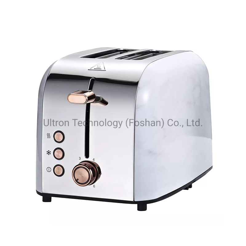 Stainless Steel 2 Slice Bread Toaster with 6 Variable Brownings