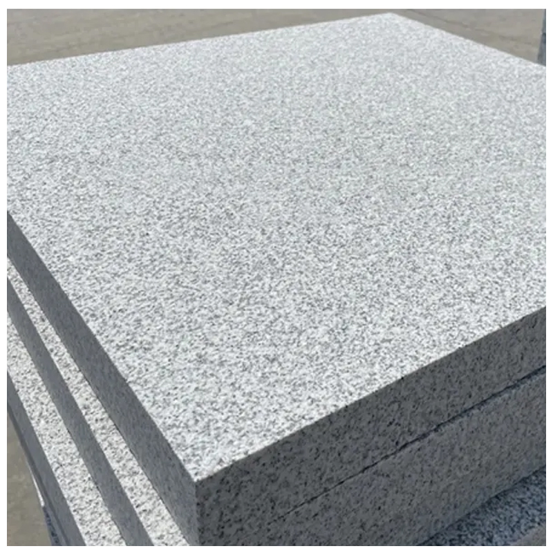 Chinese White Granite G603 Flamed Brushed Tiles