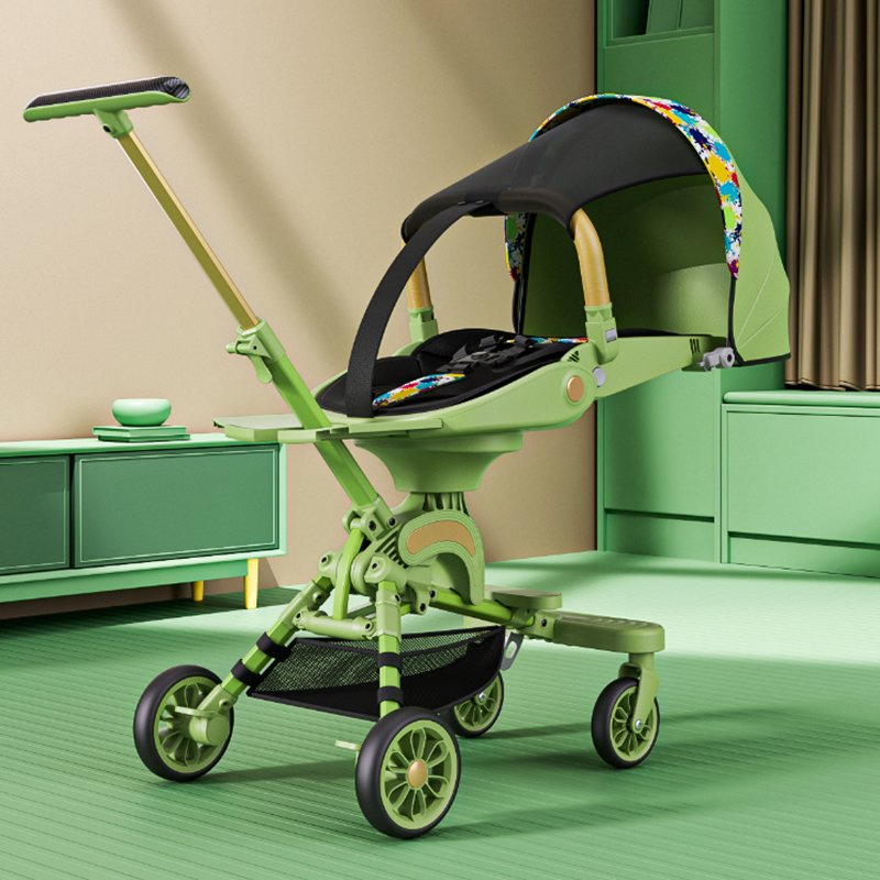 4 in 1 high Landscape Baby Pram Multi-Functional Portable Baby Travel Stroller