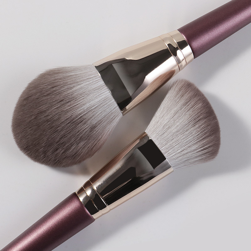 Yasna′ S New 14 Novice Makeup Brush Set Suits Super Soft Makeup Brush Purple Cloud Wood Handle Beauty Tool