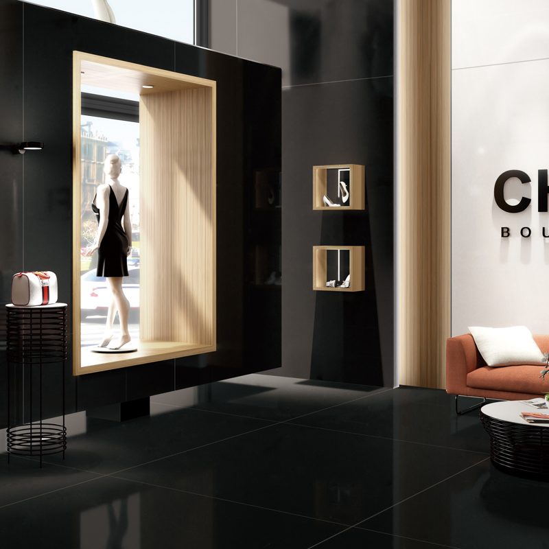 Sintered Stone Diamond Black Honed Surface Kitchen Functional End Table 6mm Artificial Panel