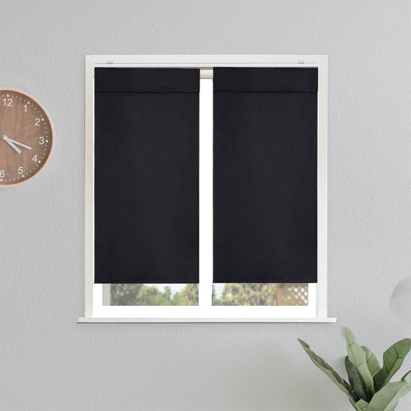 New Type of Blackout Curtain, Self-Adhesive Door Curtain Without Perforating, Glass Blackout Curtain