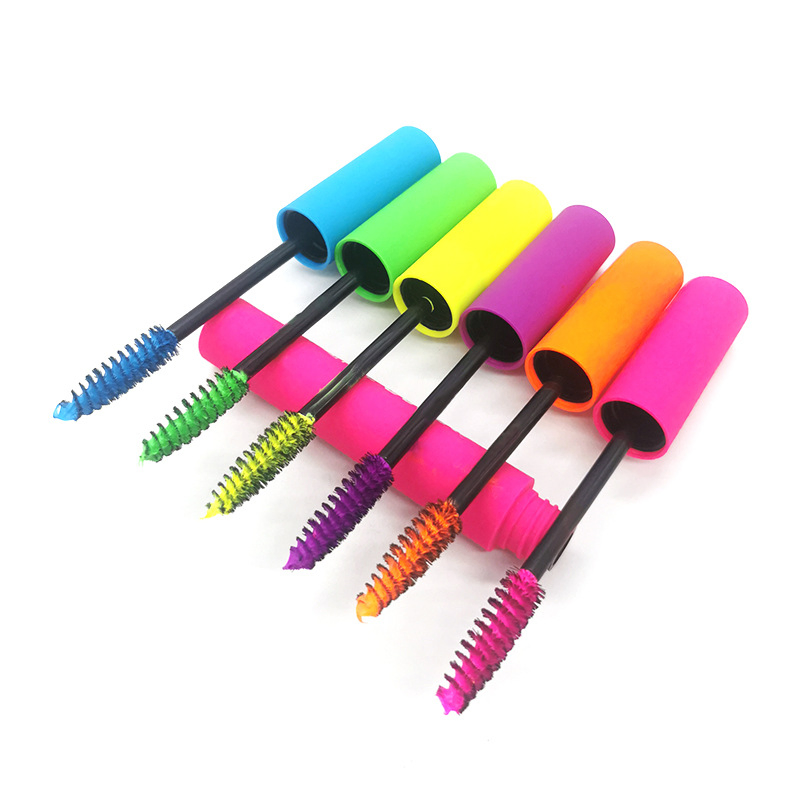 6 Color Mascara Custom Logo Packaging Waterproof Natural Long Roll up Eye Makeup