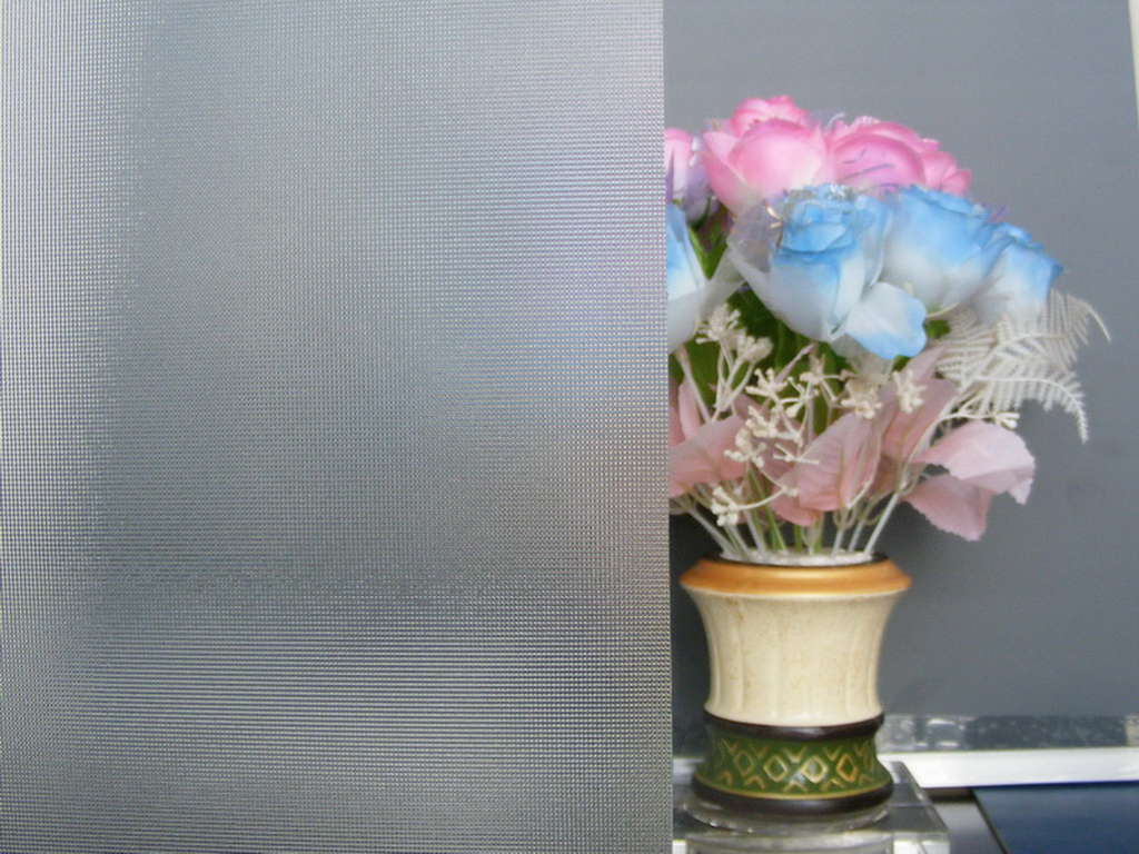 3mm-8mm Clear Figured Patterned Glass with Nashiji, Karatachi, Mistlite, Millennium, Morgon, Flora, Moru Optional Glass