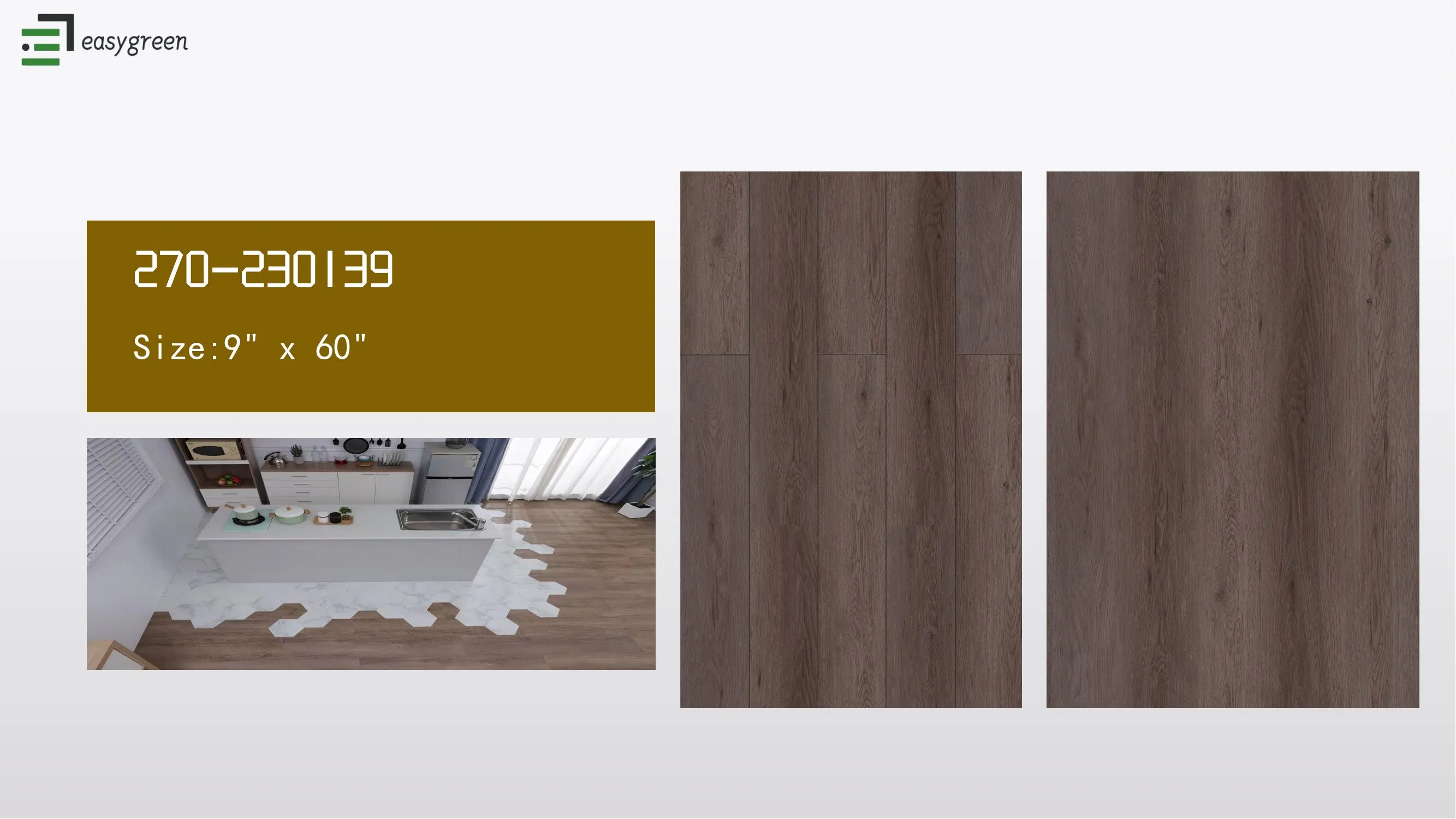 Non-PVC Flooring/ RPET Floor for Home Decoration