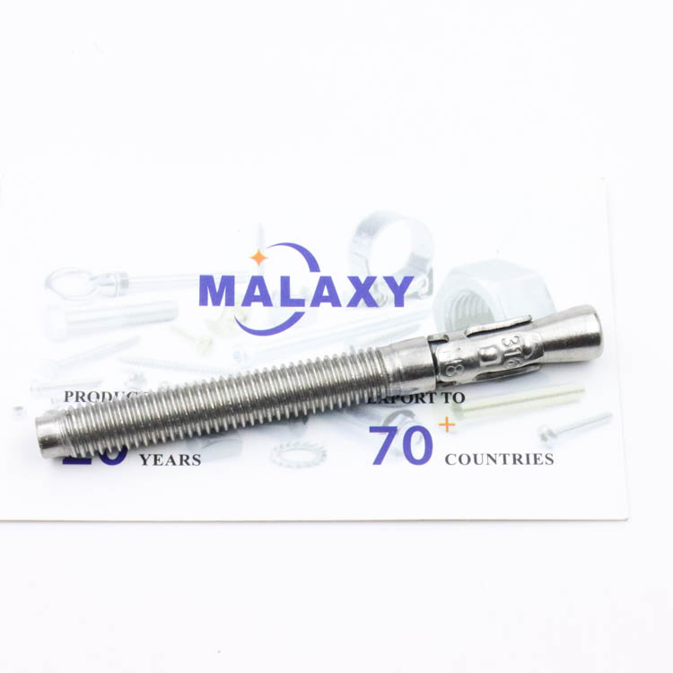 Malaxy Certified Seismic Grade Wedge Anchors High Strength Carbon Steel Hot DIP Galvanized ASTM F1554 Compliant 1 2 to 3 4 Sizes 3 to 12 Lengths
