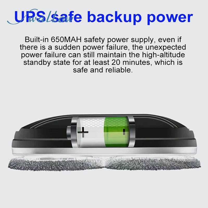 OEM Smart Portable Super Thin Rechargeable Remote Control Window Clean with Spray Tuya APP Smart Life Window Cleaning Robot