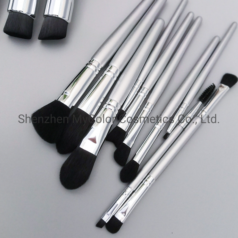 15PCS Professional Makeup Brushes Set Premium Nylon Synthetic Powder High Gloss Eyeshadow Cosmetics Brush