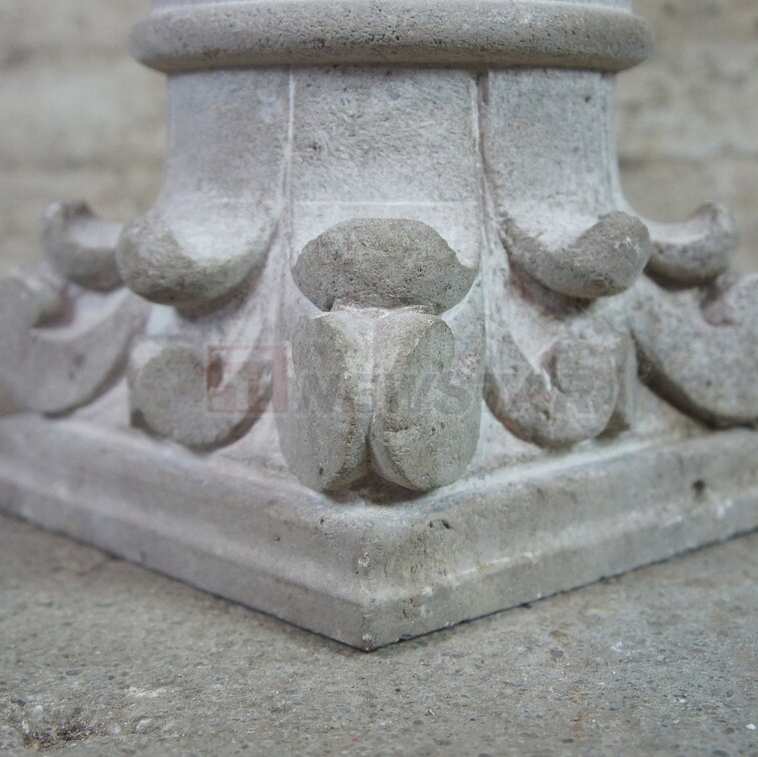 Newstar Decorative Marble Roman Column Mold Outdoor Stone Carved Marble Pillar Italy Marble Stone Column