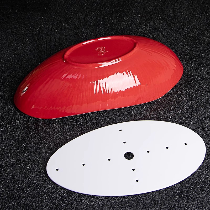 Sashimi Dry Ice Plate Special Melamine Seafood Sushi Restaurant Salmon Serving Plate