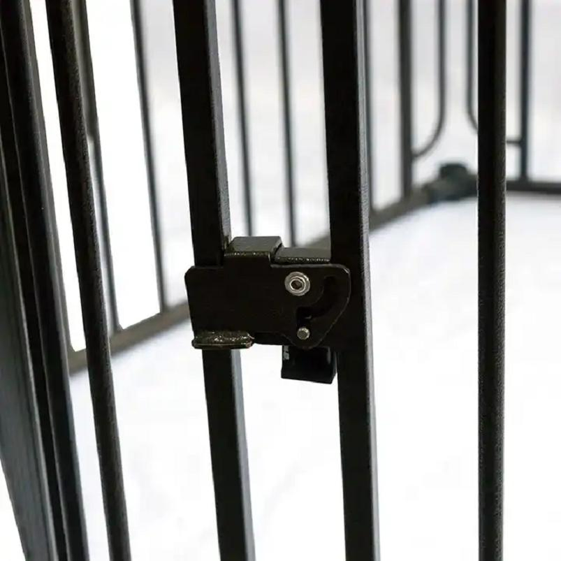 Breathable Steel Octagonal Collapsible Mesh Fencing Foldable Dog Kennels Pet Playpen Metal Outdoor Pet Large Dog Fences