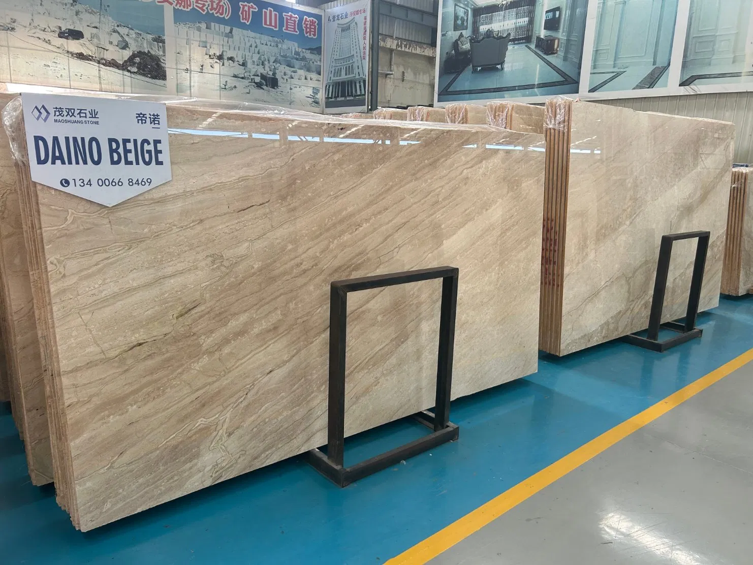 Book-Matched Italy Daino Reale/Beige/Cream Marble Products Slabs Tiles for Wall and Flooring Home Decoration