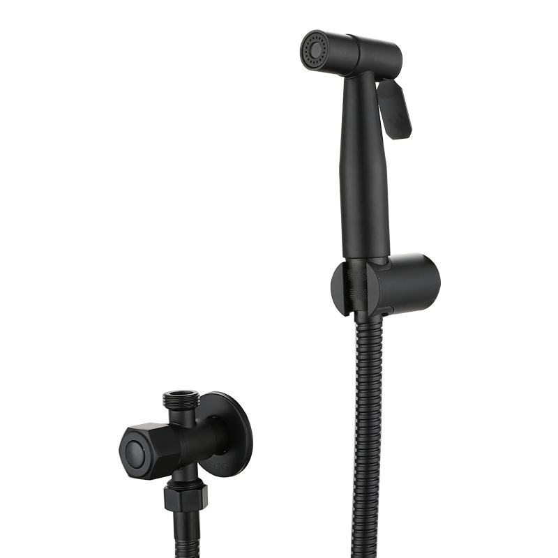 Black 304 Stainless Steel Toilet Shower Bidet Sprayer Ducha Shattaf Muslim Shower Handheld Self Cleaning