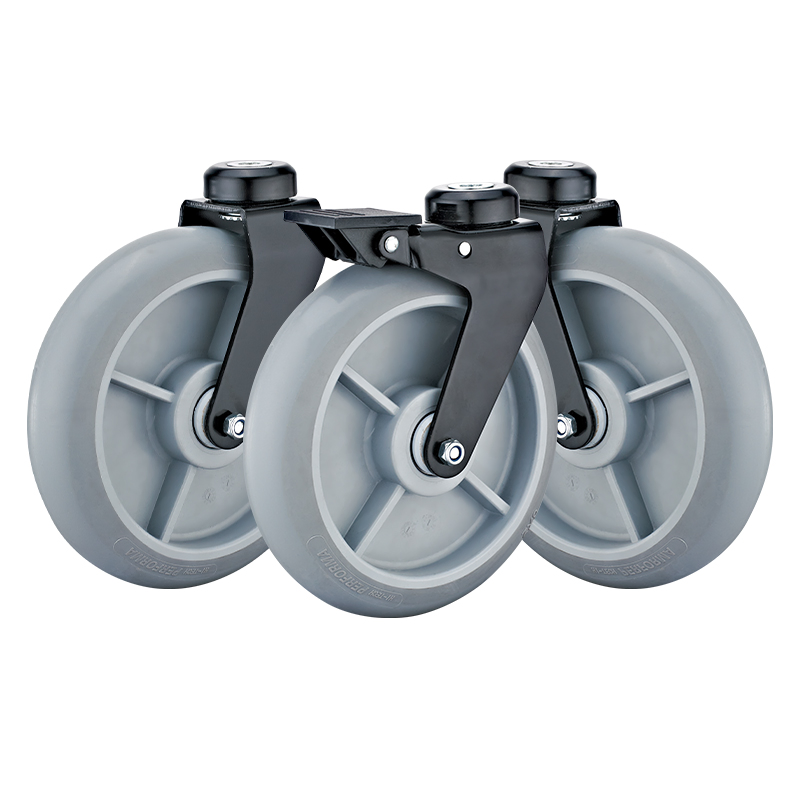 8inch Emergency Medical Cart TPR Caster Emergency Wheel Casters Medical Appliance Casters