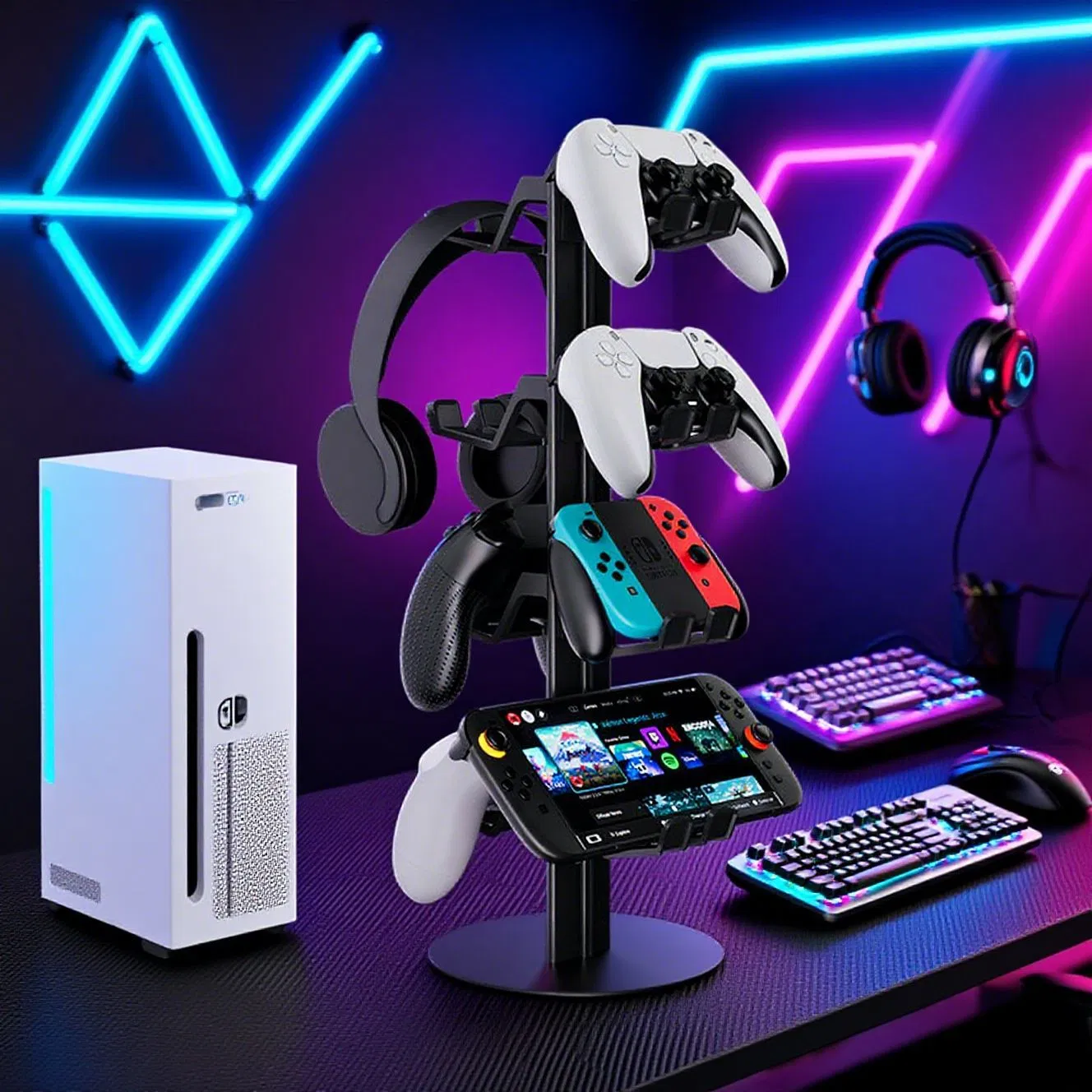 Ergonomic Wireless Gamepad with Dazzling Colors for Stress-Free Gaming