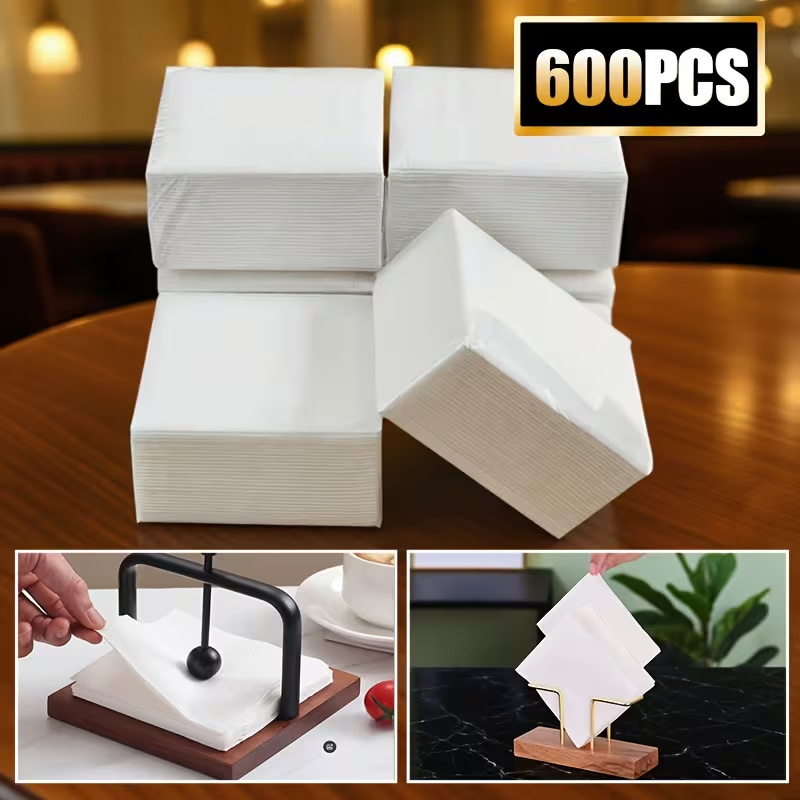 22/23/27/30cm Cocktail Napkins Wood Pulp Material Napkin for Hotels KTV Home Use