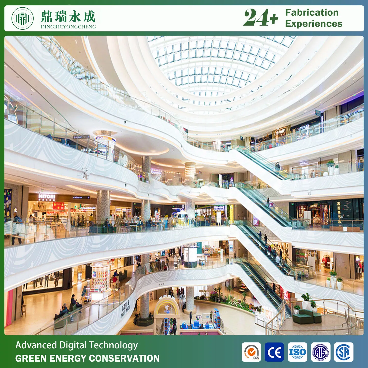 High Quality Reliable Sturdy Steel Stairs with Handrails
