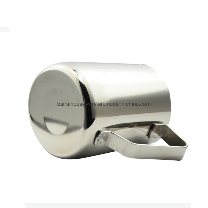 Stainless Steel Barista Black Bag Latte Maker Arab Sharp Spout Frothing Steaming Coffee Jug Milk Pitcher 1156