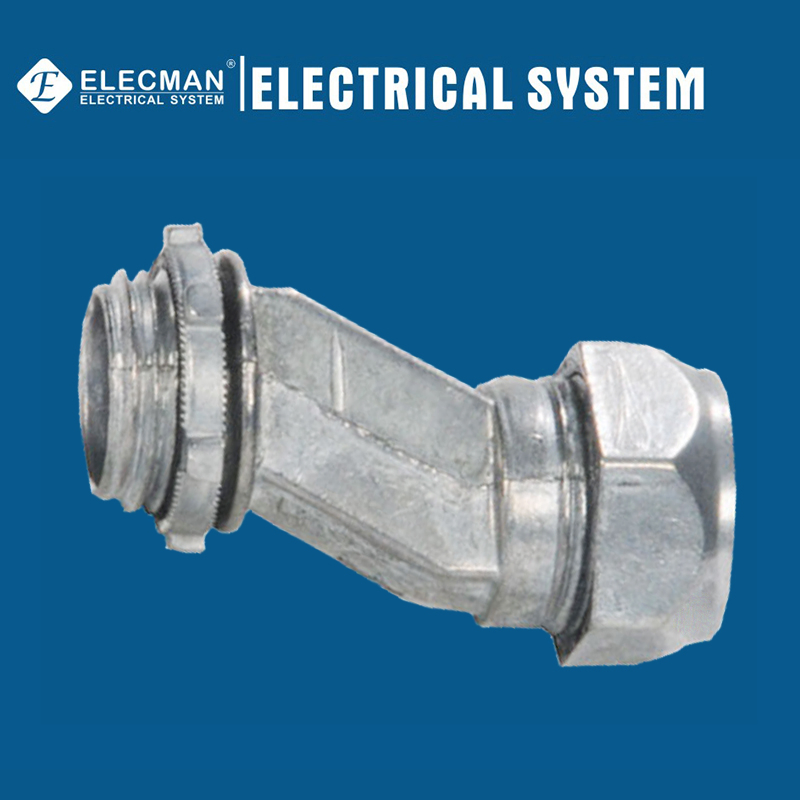UL Approved Corrosion-Resistant EMT Flexible and Rigid Industrial Grade Compression EMT Offset Connector