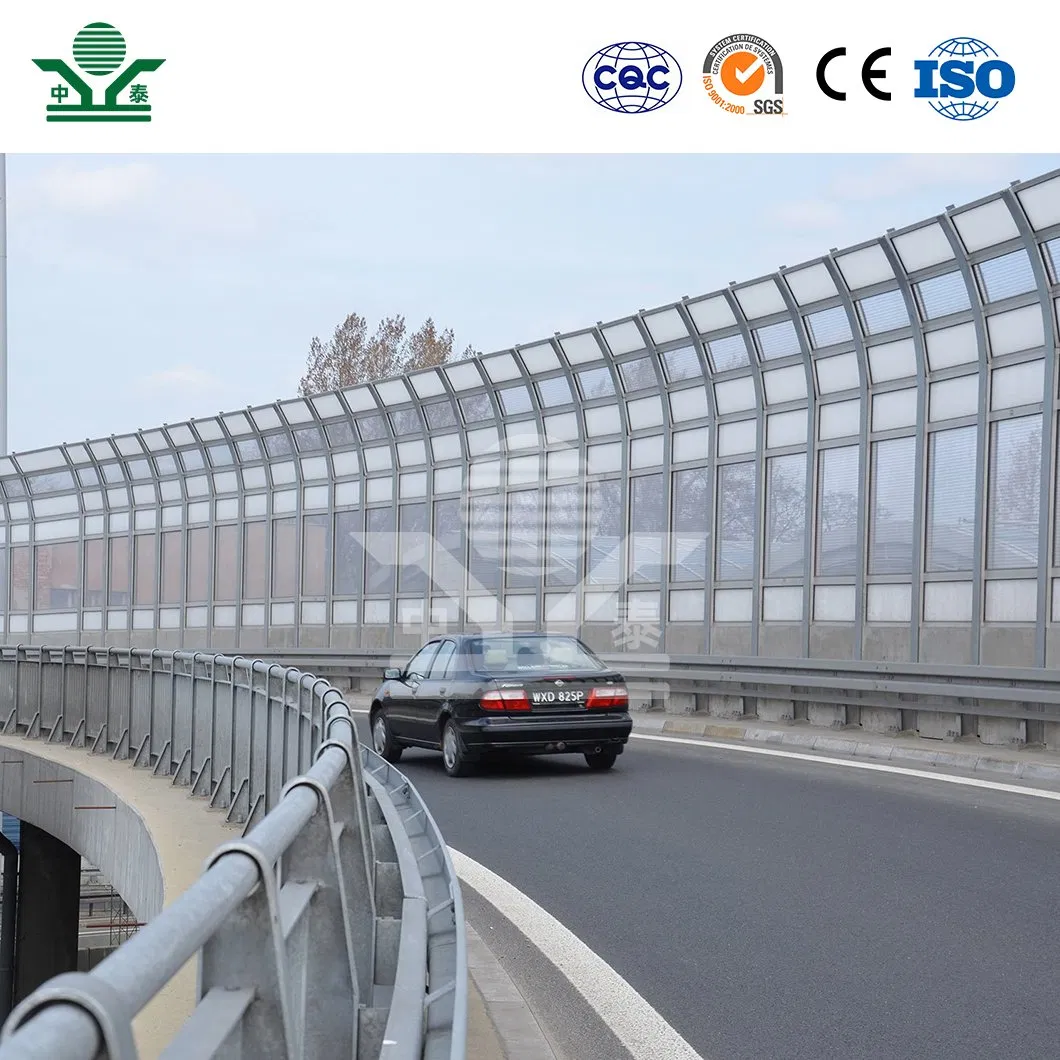 Zhongtai Bridge Sound Barrier China Factory Viaduct Sound Barrier 100mm Thickness Highway Sound Barrier