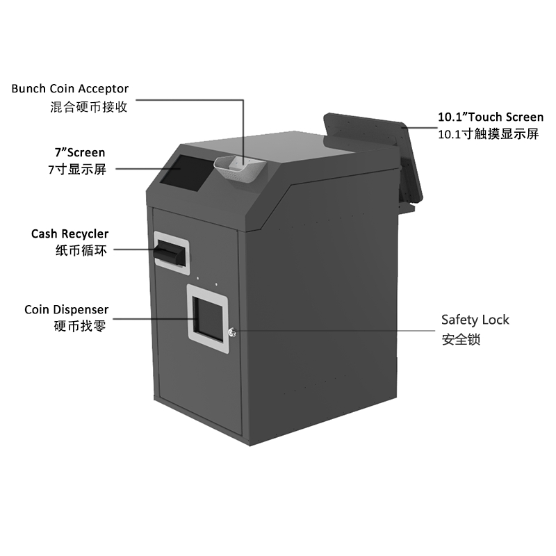 Cash Machine Self-Service Cash Register for Retail Shop Payment Kiosk