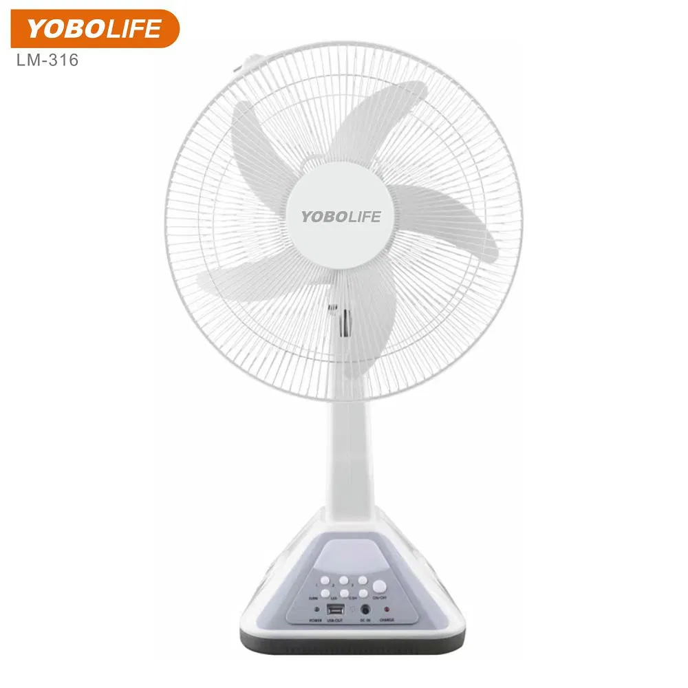 Yobolife 14 Inches Soalr Fan with Solar Panel Mobile Phone Charge
