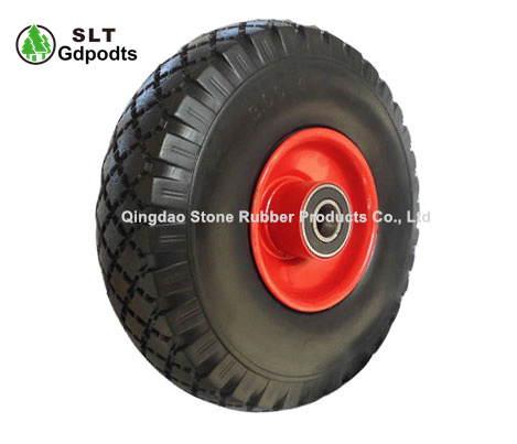 3.00-4 PU Foam Solid Foam Wheels for Hand Trolley and Garden Barow Cart