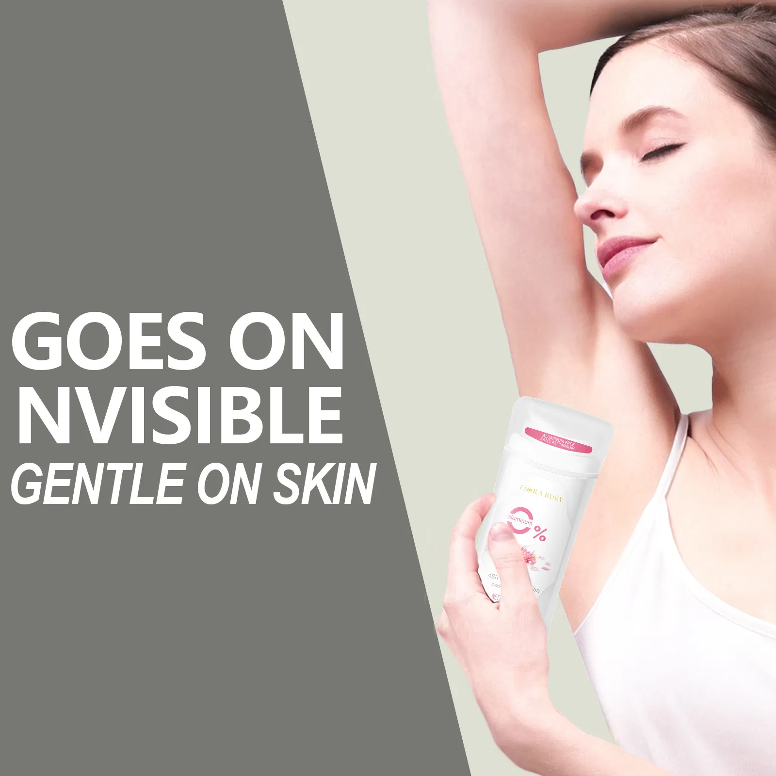 Gentle Portable Deodorant with Refreshing Organic Pearl Beads