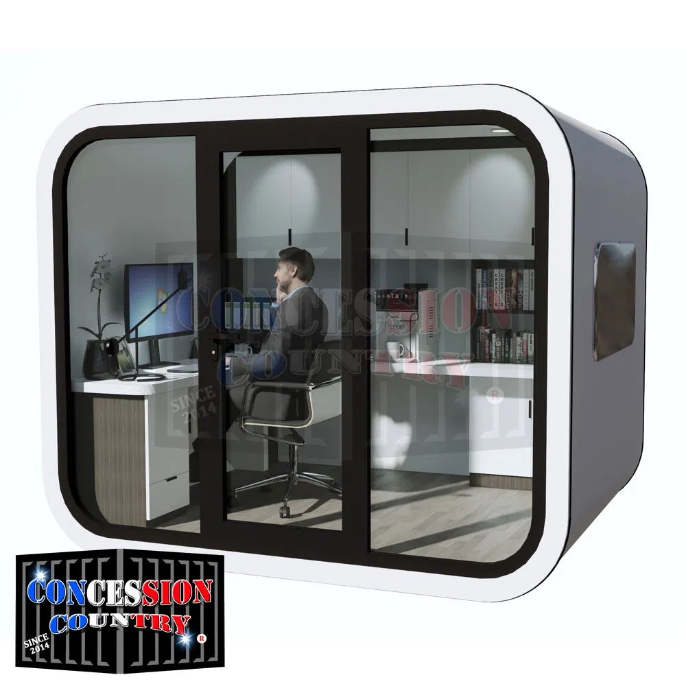 20FT 40FT Outdoor Modern Prefab House Tiny House Mobile Working House Office Pod Apple Cabin