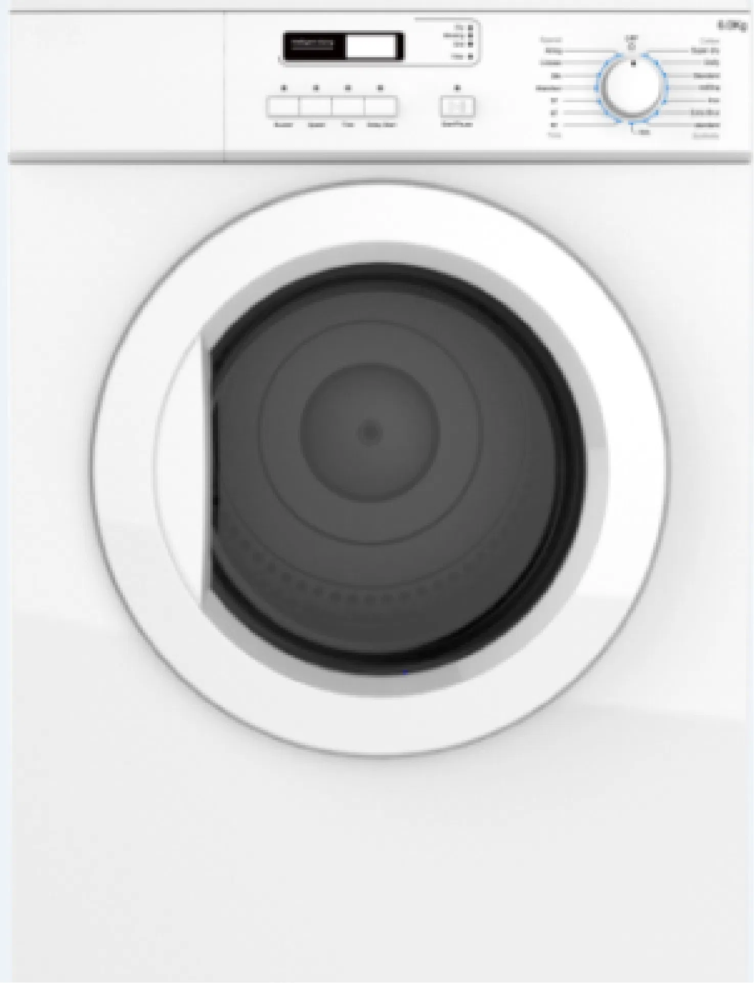 8kg Fully Automatic Heat Pump Front Loading Clothes Dryer Machine with LED Indicator