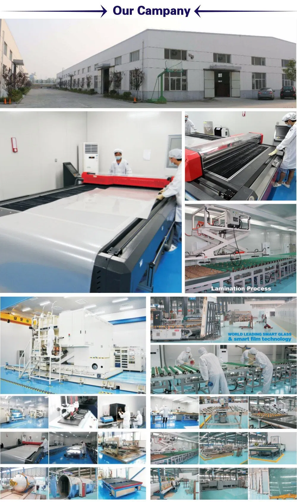 Electronic Switchable Self Adhesive Smart Glass Film Pdlc Smart Film