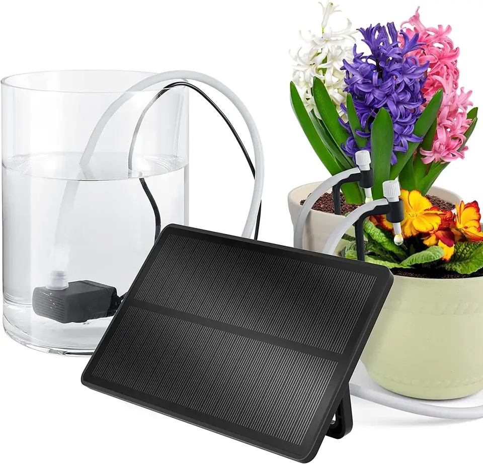 Automatic Solar Drip Irrigation Controller Solar Water Timer for Plants Watering