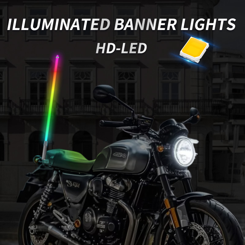 1.75 Inch LED Whip Antenna Flag Light