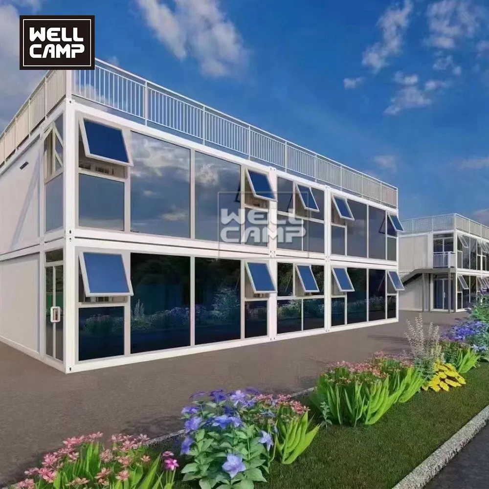OEM Temporary Offices 40FT Office Building Poultry Farm House Affordable Flat Pack Container School