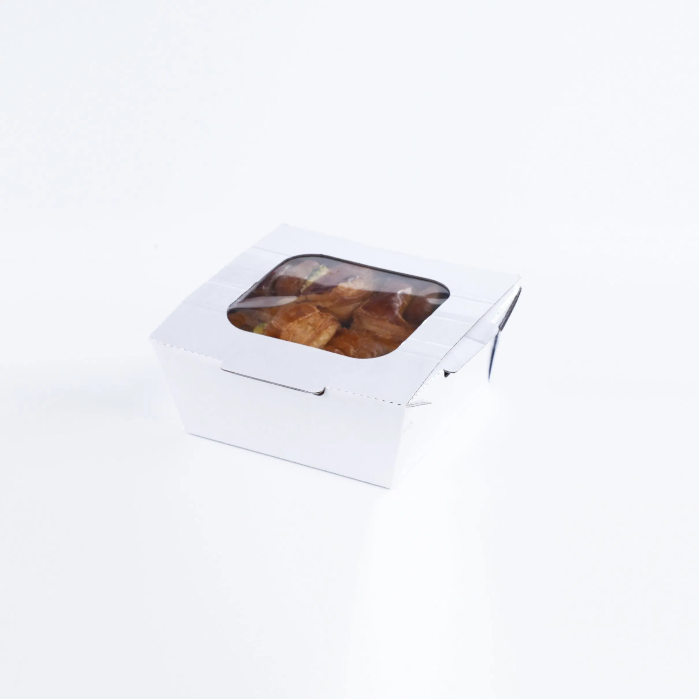 White Paper and Kraft Paper Lunck Boxes to Go Food Container